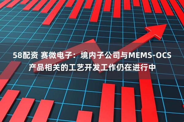 58配资 赛微电子：境内子公司与MEMS-OCS产品相关的工艺开发工作仍在进行中